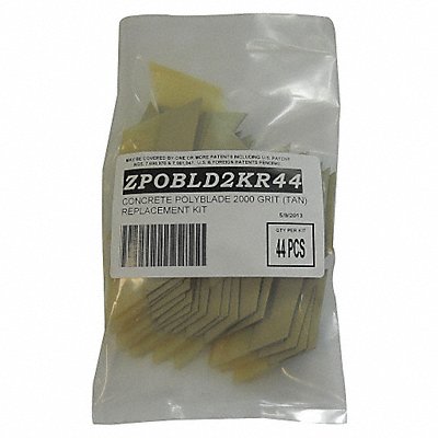 DIAMABRUSH ZPOBLD2KR44 Polishing Replacement Kit 6in. Tan PK44