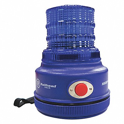RAILHEAD GEAR M100BLED Warning Light Blue LED 2 D Batteries