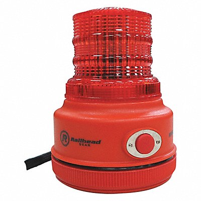 RAILHEAD GEAR M100RLED Warning Light Red LED 2 D Batteries