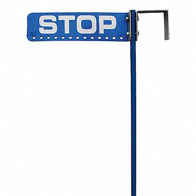 RAILHEAD GEAR KE110B Flag Staff and Sign Aluminum Blue