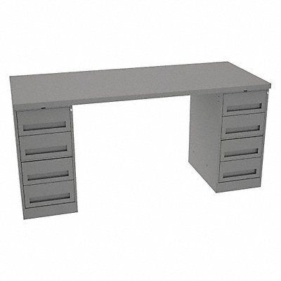 TENNSCO MWB13072S Workbench Steel 72 W 30 D