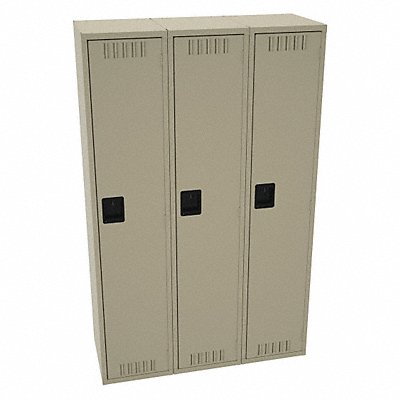 TENNSCO STS151872CSD Wardrobe Locker 1x3Locker Sand 78 x36 x18 Assm