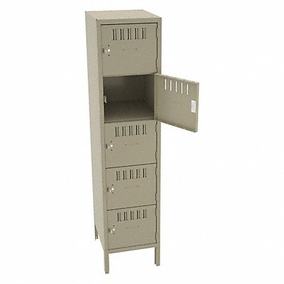 TENNSCO BS51518121SD Bx Locker 5x1Locker Sand 66 x15 x18 Assm