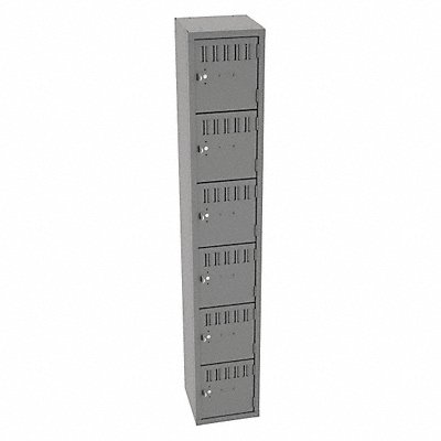 TENNSCO BS6121212AMG Bx Locker 6x1Locker Grey 72 x12 x12 Assm