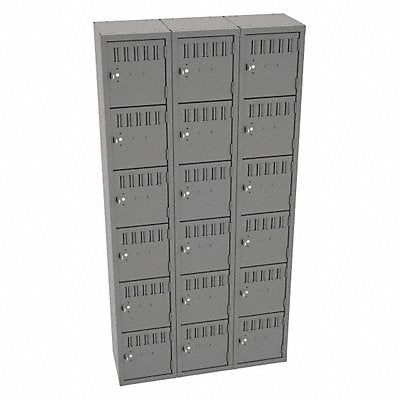 TENNSCO BS6121212CMG Bx Locker 6x3Locker Grey 72 x36 x12 Assm