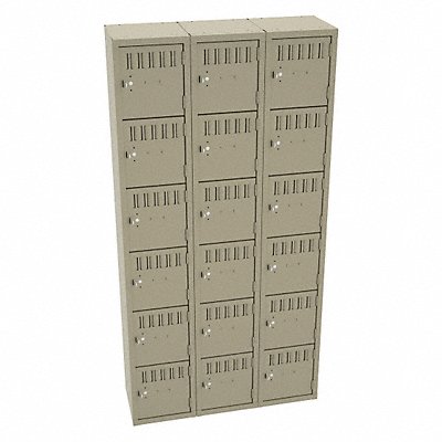 TENNSCO BS6121212CSD Bx Locker 6x3Locker Sand 72 x36 x12 Assm