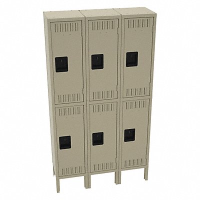 TENNSCO DTS1212303SD K4143 Wardrobe Locker 2x3Locker Sand 66 x36 x12 Assm