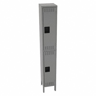 TENNSCO DTS1212361MG K4163 Locker 2x1Locker Md Grey 78 x12 x12 Assm