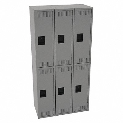TENNSCO DTS121836CMG K4157 Locker 2x3Locker Md Grey 72 x36 x18 Assm