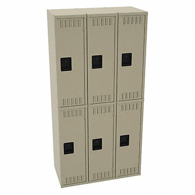 TENNSCO DTS121836CSD K4157 Wardrobe Locker 2x3Locker Sand 72 x36 x18 Assm
