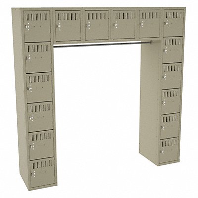TENNSCO SRS721872ASD Bx Locker 6x6Locker Sand 72 x72 x18 Assm