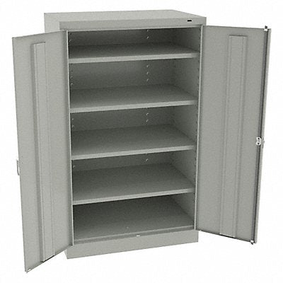 TENNSCO 6024DHLG K3842 Storage Cabinet 60 x36 x24 LtGry 4Shlv