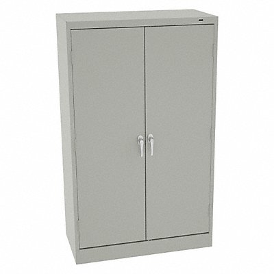 TENNSCO 6018DHLG K3835 Storage Cabinet 60 x36 x18 LtGry 4Shlv