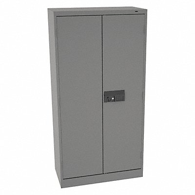 TENNSCO 7114ELMG Storage Cabinet 72 x36 x18 MdGry 1Shlv