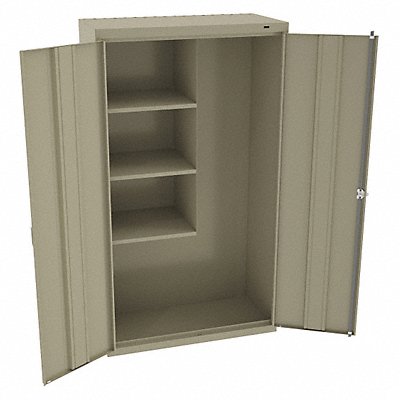 TENNSCO JAN6618DHSD K4848 Storage Cabinet 64 x36 x18 Sand 3Shlv