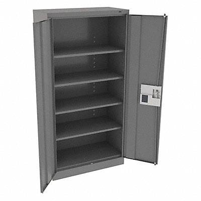 TENNSCO 7218ELMG K3837 Storage Cabinet 72 x36 x18 MdGry 4Shlv