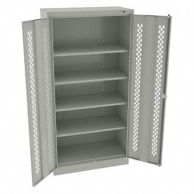TENNSCO 7218PDLG Storage Cabinet 72 x36 x18 LtGry 4Shlv