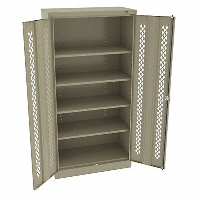 TENNSCO 7218PDSD Storage Cabinet 72 x36 x18 Sand 4Shlv