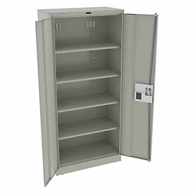 TENNSCO 7818ELLG K3839 Storage Cabinet 78 x36 x18 LtGry 4Shlv