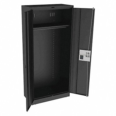 TENNSCO 7818WELBK Storage Cabinet 78 x36 x18 Black 1Shlv