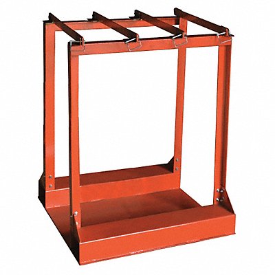 GRAINGER 39J514 Forklift Cylinder Caddy 1 500 lb Orange