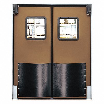 CHASE 8496RDMBR Swinging Door 8 x 7 ft Medium Brown PR