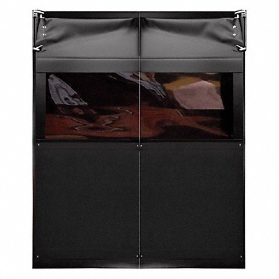 CHASE AIR9739696BLA H1832 Flexible Swinging Door 8 x 8 ft Black PR