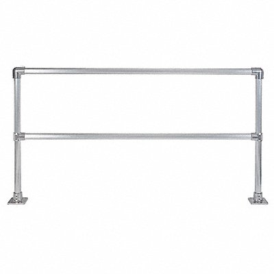 HOLLAENDER 50240 Handrail Section 8 Ft Aluminum Mil