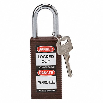 BRADY 123411 Lockout Padlock KD Brown 3 H