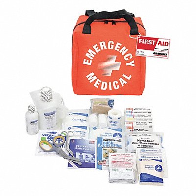 GRAINGER 54596 Emergency Medical Kit 10 People