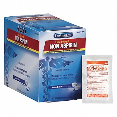 PHYSICIANSCARE 54036 Non-Aspirin Pain Relief Tablet PK25