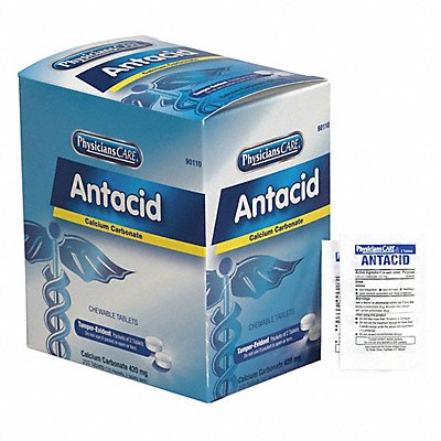 PHYSICIANSCARE 90110 Antacids and Indigestion Tablet PK125