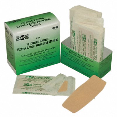 FIRST AID ONLY 1470 Strip Bandages 4 x2 Fabric PK50