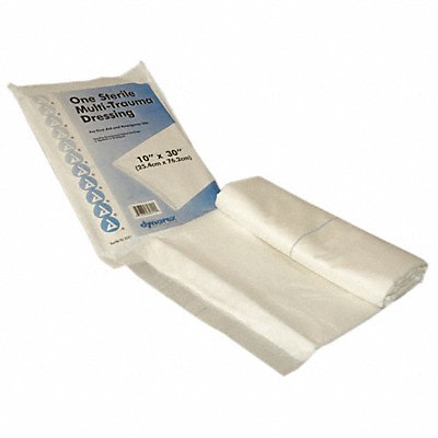 FIRST AID ONLY 3700 Trauma Pad White 30 L 10 W