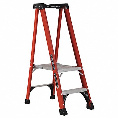 LOUISVILLE FXP1802HD Platform Stepladder 1 ft 11 FGL 375 lb