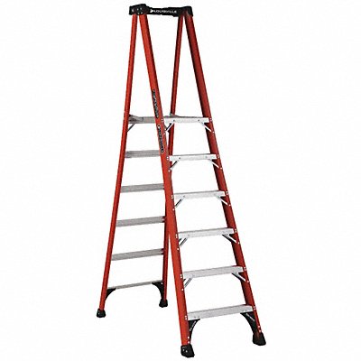 LOUISVILLE FXP1806HD Platform Stepladder 5 ft 8 FGL 375 lb.
