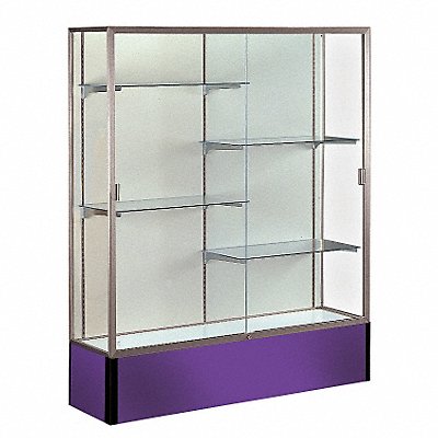 GHENT 374PBSNPE Display Case 72x48x16 Purple