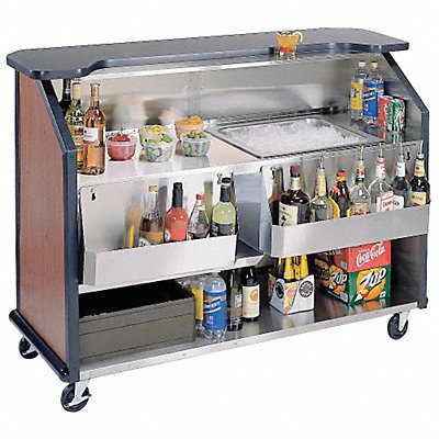 LAKESIDE 887B Portable Bar 63 1/2 in L SS