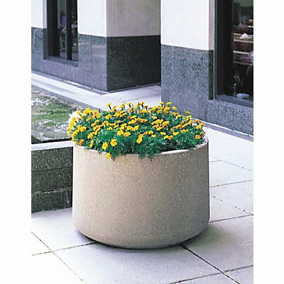 WAUSAU TILE TF4124W22 Planter Round 48in.Lx48in.Wx36in.H