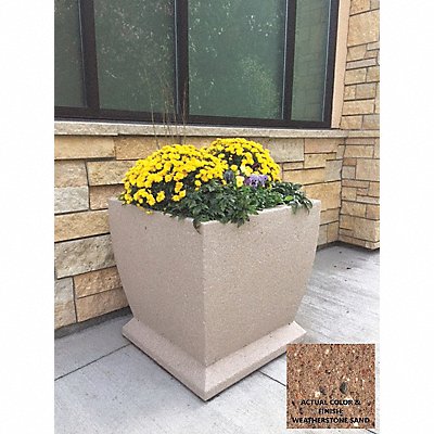 WAUSAU TILE TF4191W22 Planter Square 30in.Lx30in.Wx30in.H