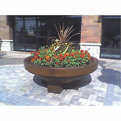 WAUSAU TILE SL403W22 Planter Round 48in.Lx48in.Wx18in.H