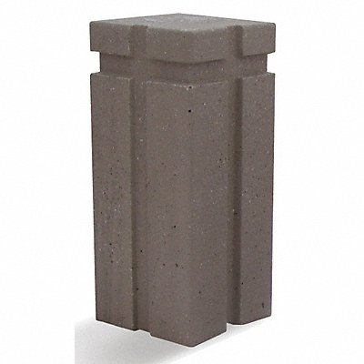 WAUSAU TILE TF6039W22 Bollard Square 18in.Lx18in.Wx42in.H