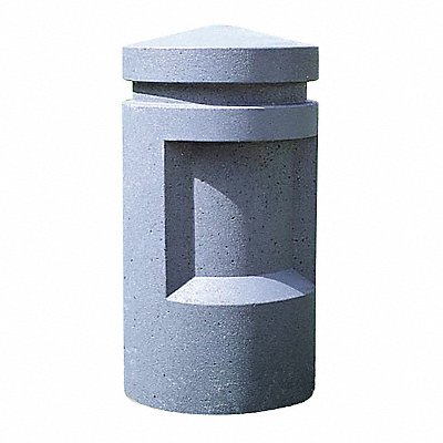 WAUSAU TILE TF6055W22 Bollard Round 18in.Lx18in.Wx58in.H
