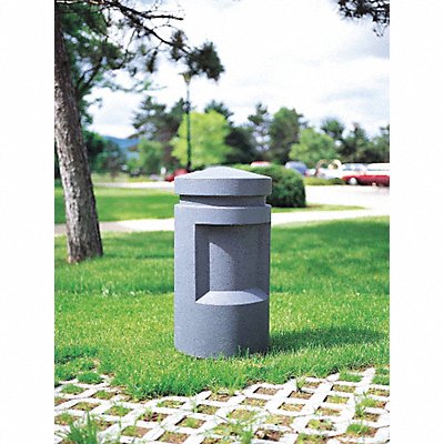 WAUSAU TILE TF6056W22 Bollard Square 18in.Lx18in.Wx36in.H