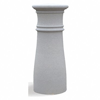 WAUSAU TILE TF6125W22 Bollard Round 15in.Lx15in.Wx38in.H