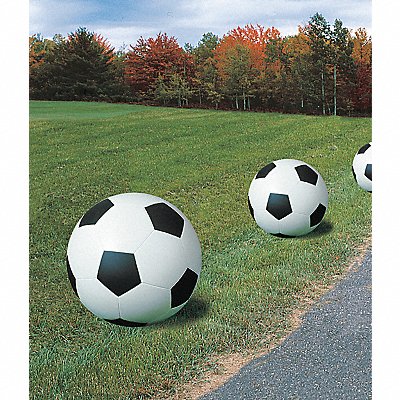 WAUSAU TILE TF6212W22 Bollard Soccer Ball 24in.Lx24in.Wx24in.H