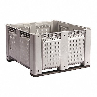 DECADE PRODUCTS M126000104 Bulk Container Grey Vented 48 in