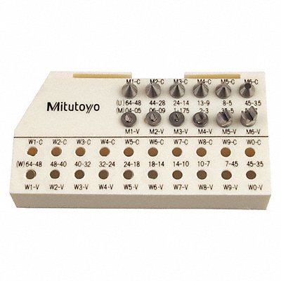 MITUTOYO 126800 Tip Thread Set M1-M6 6Pcs/Set