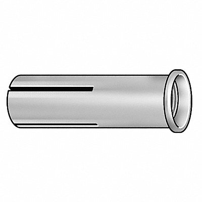 RED HEAD RM34 Drop-In Anchor 1 1/4 in Dia Steel PK25