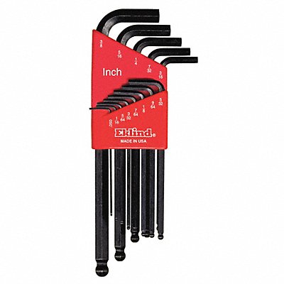 EKLIND 13213 Hex Key Set L 2 27/32 in to 6 3/4 in